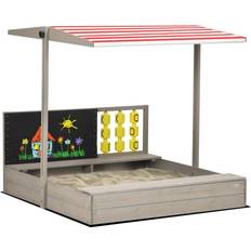 Kids Wooden Sandpit & Sandbox