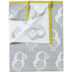 White Baby Blankets Clair De Lune Piper the Puffin Reversible Blanket