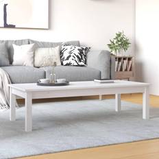 vidaXL 110 x 50 x 30 cm Hvid Sofabord
