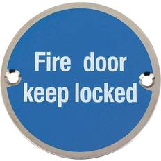 Door alarm Eclipse Steel Door Sign Fire Door Keep Locked