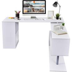 Wood Writing Desks Homcom L-Shaped Writing Desk 120x140cm