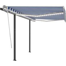 vidaXL Markis Manuellt Infällbar med LED 3,5x2,5 m