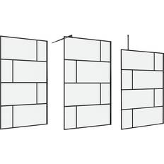 Brusevæg 120cm Marwell Sörby Brusevæg 120x195 cm Sort