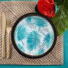 Kate Aspen Tropical Chic 9 in Premium Paper Plates Set of 8