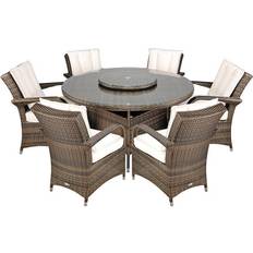 Garden & Outdoor Furniture Round, 135 Ultra Stylish Arizona Patio Dining Set