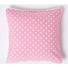 Homescapes Dots Polka Dots Cushion Cover Pink (45x45cm)