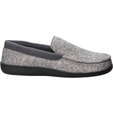 Hanes ComfortSoft FreshIQ Moccasin Slippers with Memory Foam M - Grey