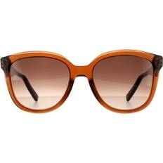 Sunglasses Ferragamo Sqaure Crystal Brown Gradient