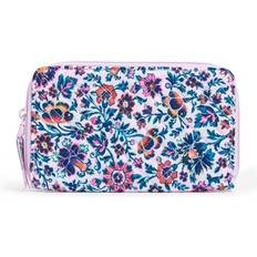 Vera Bradley Women Recycled Cotton RFID Deluxe Travel Wallet Cloud