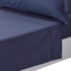 Textiles Homescapes Egyptian Cotton 200 Thread Count Bed Sheet Blue