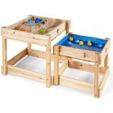 Sandspielzeuge Plum Sand- und Wassertisch Sandy Bay aus Holz, 2er Set