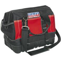 DIY Accessories Loops 305 x 185 x 255mm strong Tool Bag red Multiple Pocket rubber Base Storage