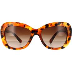 Sunglasses Versace Rectangle Light Havana Brown Gradient