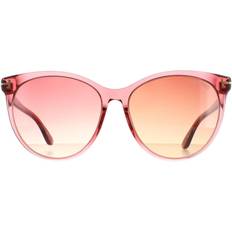 Sunglasses Tom Ford Round Shiny Transparent Antique Pink Gradient Maxim FT0787