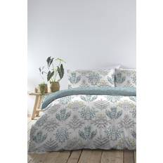 Dreams & Drapes Egg, Single Dreams Emily Botanical Duvet Cover Blue, Green