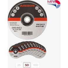 Arebos 50 x Metal Cutting Discs 1mm Ultra Thin 4.9 230mm Angle Grinder Disc Steel