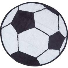 Homescapes Cotton Tufted Washable Football Children