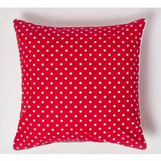 Homescapes Polka Dots Cushion Cover Red (60x60cm)