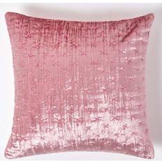 Viscose Scatter Cushions Homescapes Blush Crushed Cushion Cover Pink