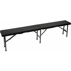 Rattan Havebænke Havemøbler Perel FP160R High-Density Polyethylene Camping Band 600 kg Havebænk