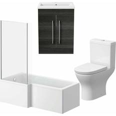 Aurora Bathroom Suite Shape Bath Curved