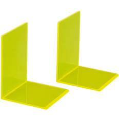 Jaune Trombones et Aimants Maul Serre-livres 3513611 130 mm Jaune Transparent 2 pcs