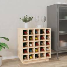 VidaXL Barskabe vidaXL Vinreol 55.5x34x61 cm Massivt Fyrretræ Barskab