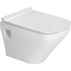 Duravit durastyle væghængt toilet uden skyllekant Duravit WWC-Set DuraStyle Compact,rimles Durafix,TS,weiß,inkl.WC-Si