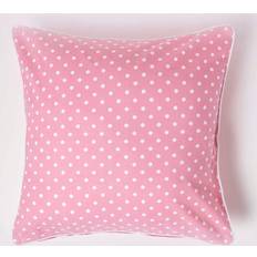 Pillows Homescapes Polka Dots Cushion Cover Pink (60x60cm)