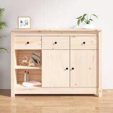 vidaXL 100x35x74 Solid Pine Sideboard 100x75cm