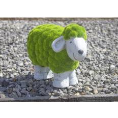 Grey Garden Ornaments Garden Mile Decorative Sheep Grass & Stone Effect Resin