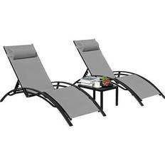 Outdoor Living Pair of Bali Sun Loungers with Garden