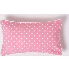 Homescapes Dots Cotton Polka Dots Cushion Cover Blue, Pink (50x)