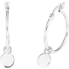 Amor Kreoler Öronsmycken, 2,2 cm, Silver, Levereras en presentask för smycken, 2026237