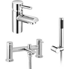 Taps Contemporary Round Bridge Deck Mounted Shower