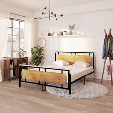 vidaXL 160x200 metal Sengeramme