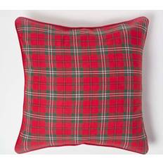 Red Cushion Covers Homescapes Edward Tartan Cushion Cover Red (60x60cm)