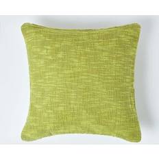 Cushion Covers Homescapes Nirvana Cotton Cushion Cover Green