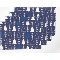 Blue Place Mats Homescapes Winterland Christmas Set Place Mat Blue