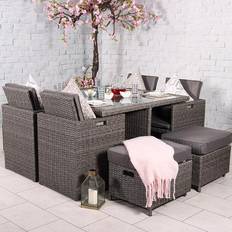 Garden & Outdoor Furniture Royalcraft Amir Cube Patio Dining Set