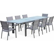 Ebern Designs Alice's Garden 8-seater garden Patio Dining Set