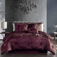 Riverbrook Home Queen Turin Crinkle Velvet Sengeteppe Lilla