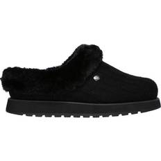 Faux Fur - Women Slippers Skechers Bobs Keepsakes Ice Angel - Black