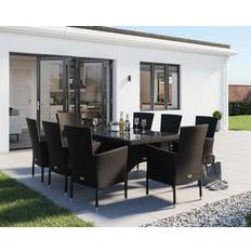 8 Rattan Garden Patio Dining Set