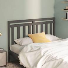 vidaXL grey, 146 Pine Bed Headboard