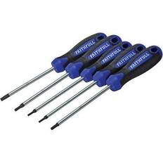 Torx Screwdrivers Faithfull Star Head Set Pack 5 Torx Screwdriver