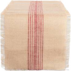 Tablecloths Design Imports DII Jute Burlap Collection Tablecloth Red