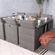 Garden & Outdoor Furniture Royalcraft Amir Cube Patio Dining Set