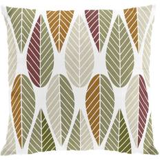 Arvidssons Textil Blader Kuddöverdrag Beige, Grön