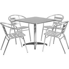 Patio Dining Sets Flash Furniture 5 pc. Square Patio Dining Set